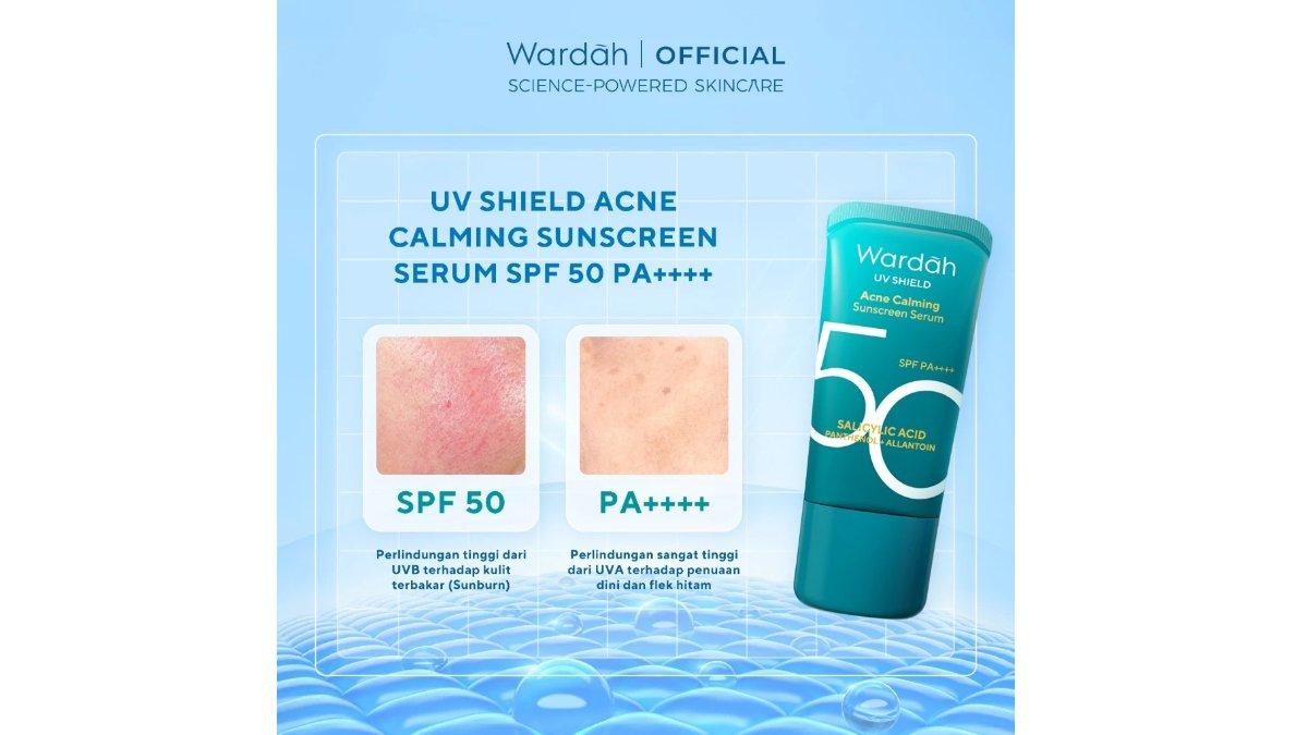 WARDAH UV Shield Acne Calming Sunscreen Serum SPF 50 PA++++