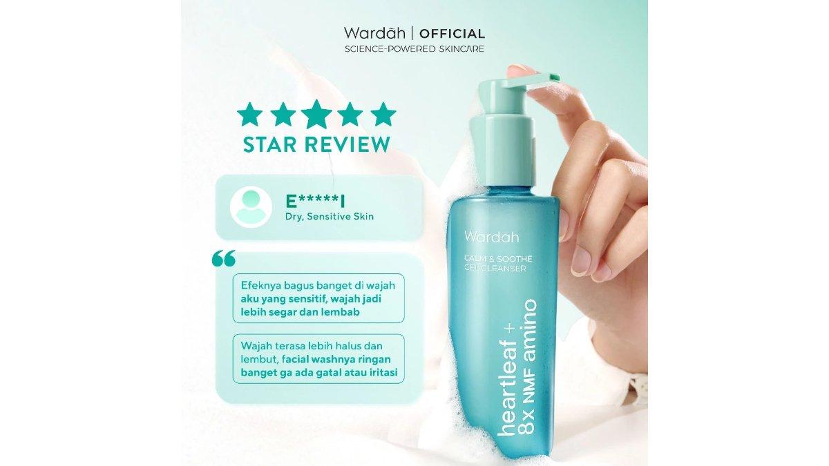 Wardah Heartleaf 8X NMF Amino Calm Soothe Gel Cleanser