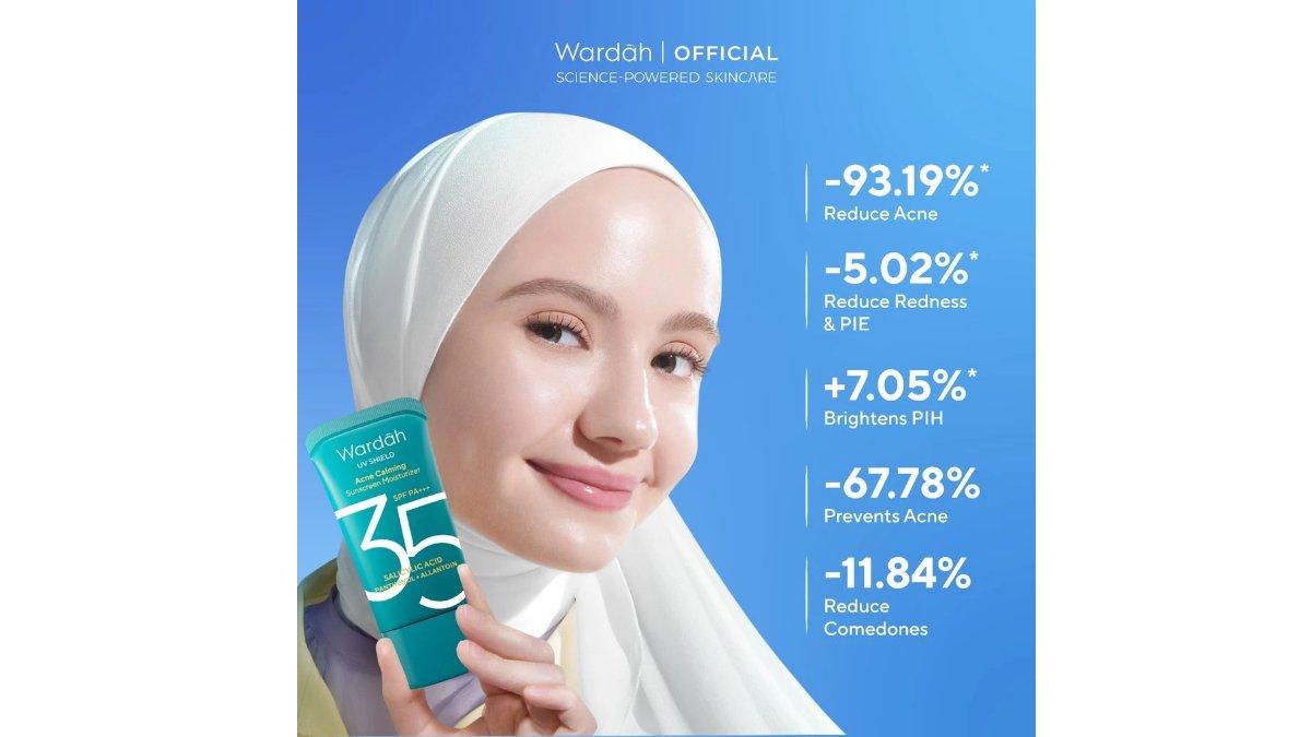 Wardah UV Shield Acne Calming Sunscreen Moisturizer SPF 35 PA