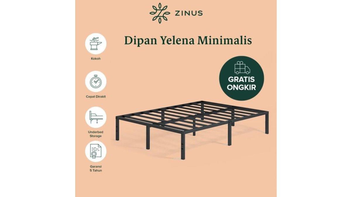 Zinus Tempat Tidur Ranjang Besi Yelena