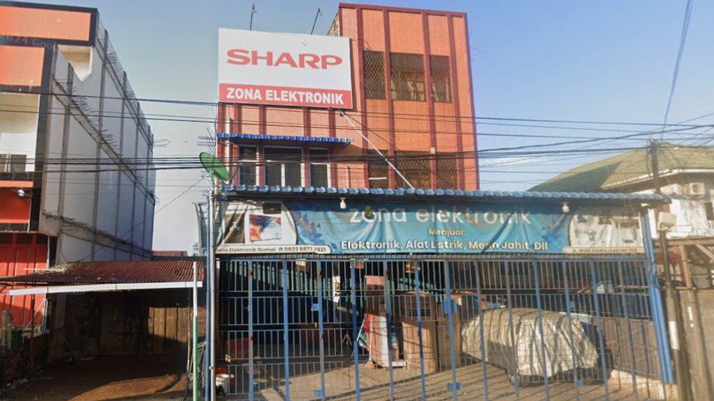 Foto Toko Zona Elektronik di Jl. Prof. M. Yamin No.RT 07, Rimba Sekampung, Kecamatan Dumai Kota, Kota Dumai, Riau, yang diambil Google Maps pada Juni 2024.