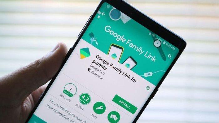 Ilustrasi aplikasi Google Family Link