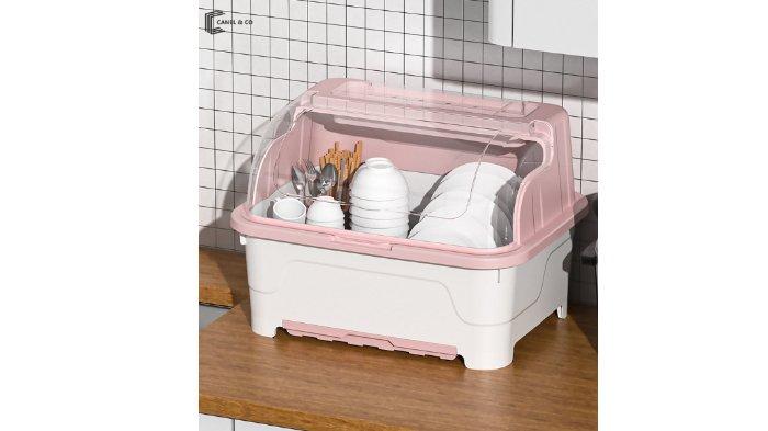 CANEL & CO Tutup Rak Piring Plastik beragam desain.
