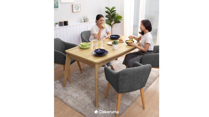 Dekoruma Setsu Meja Makan Minimalis hadir dengan style Japandi.