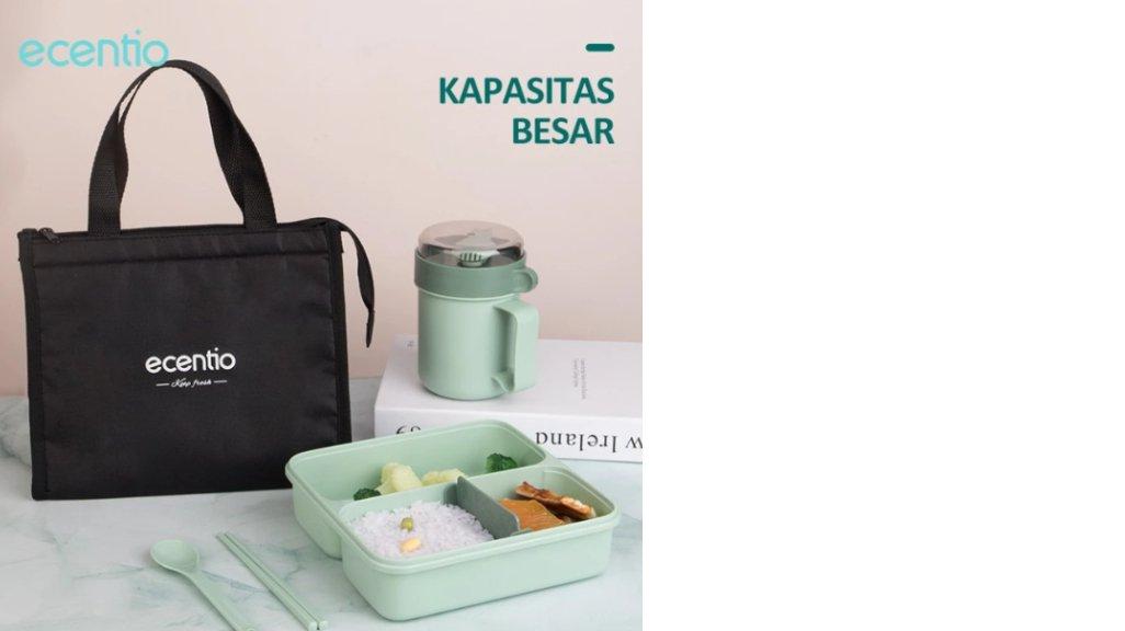 ecentio Lunch Bag Tas Bekal Tas Tote Cooler /Portable Kotak Makan lunch bag/tas/penyimpan suhu panas