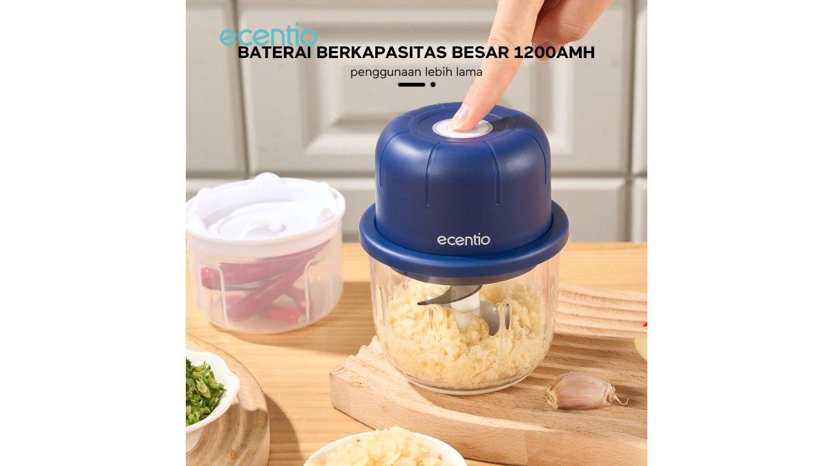 ecentio chopper mini kaca 2in1 Blender