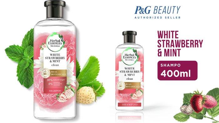Review Herbal Essences Bio Renew White Strawberry & Mint Shampoo, Nagita Slavina Juga Pakai Loh