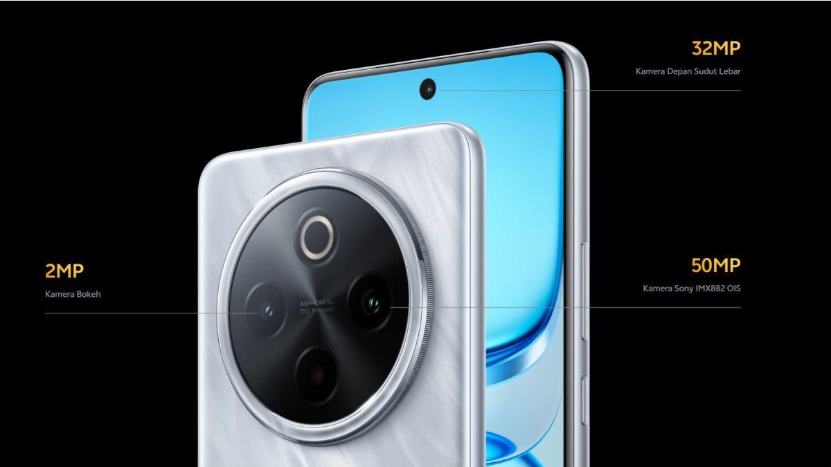 Ilustrasi layar dan kamera iQOO Z10