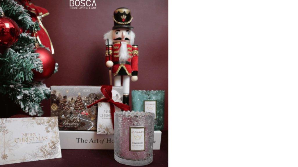 Bosca Living - Christmas Hampers Premium Scented Candle / Hampers Natal Lilin Aromatheraphy isi 2 Pcs