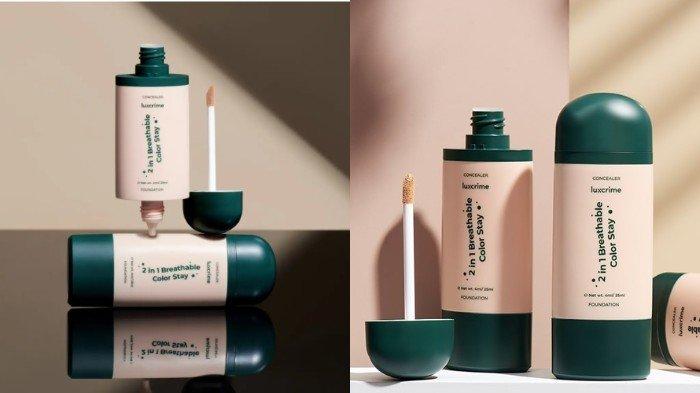 Review luxcrime 2in1 Breathable Color Stay, Base Make Up Praktis untuk Kamu Bawa Travelling