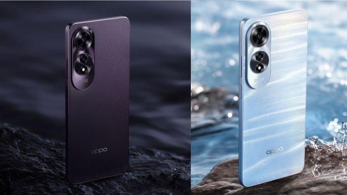 Desain bodi belakang dan modul kamera OPPO A60