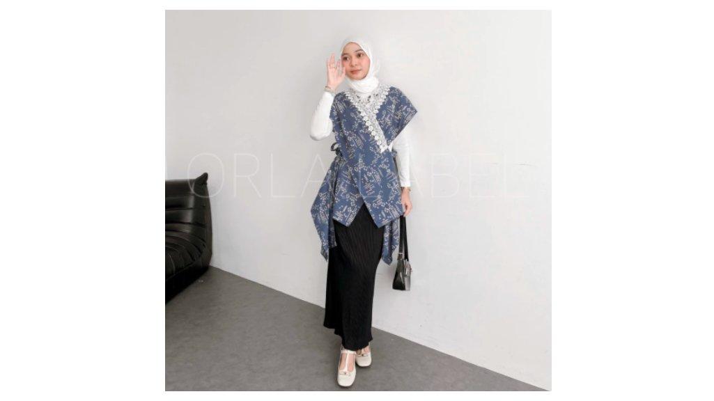 orla_label - ARUMI BATIK outer (READY STOCK) brokat best / vest / baju kerja / outer kekinian