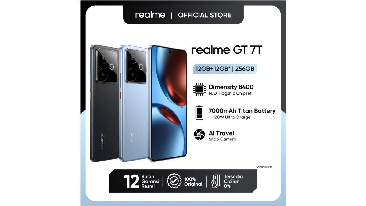 Ilustrasi HP realme GT 7T