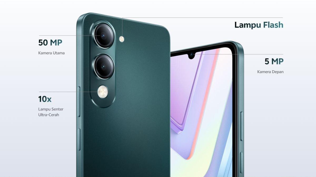 Ilustrasi susunan kamera vivo Y19sGT 5G