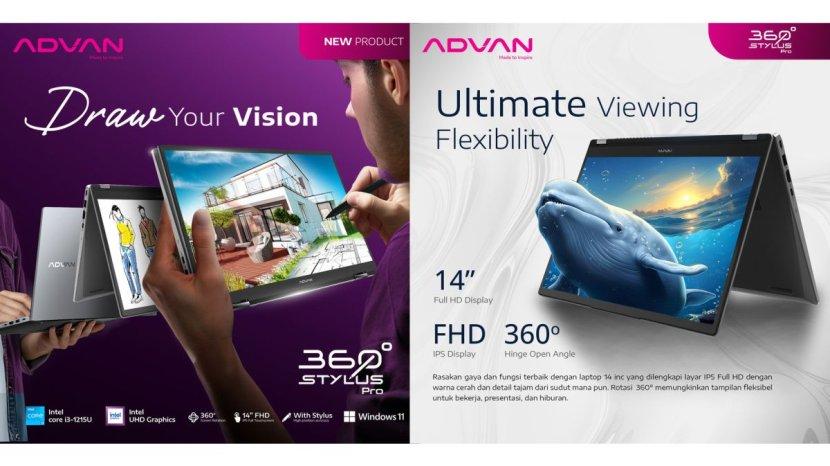 7 Keunggulan dan Kelemahan ADVAN 360 Stylus Pro, Laptop Touchscreen Rp 6 Jutaan Bisa Dilipat