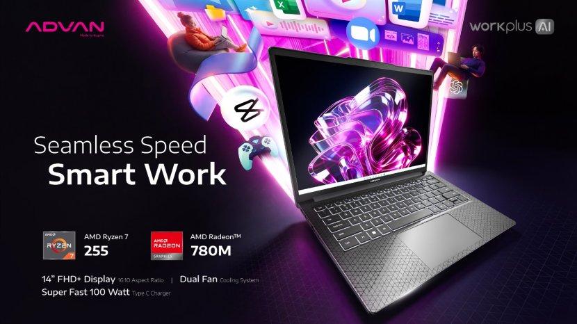 ADVAN Workplus AI Resmi Meluncur, Laptop Rp8 Jutaan dengan Performa Gaming dan Teknologi AI Unggulan