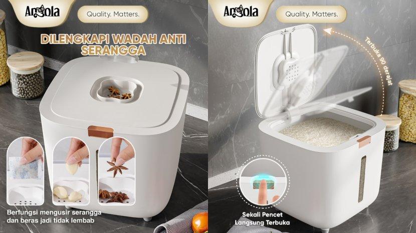 7 Rekomendasi Dispenser Beras Estetik untuk Dapur, Harga Mulai dari Rp 50 Ribuan Saja