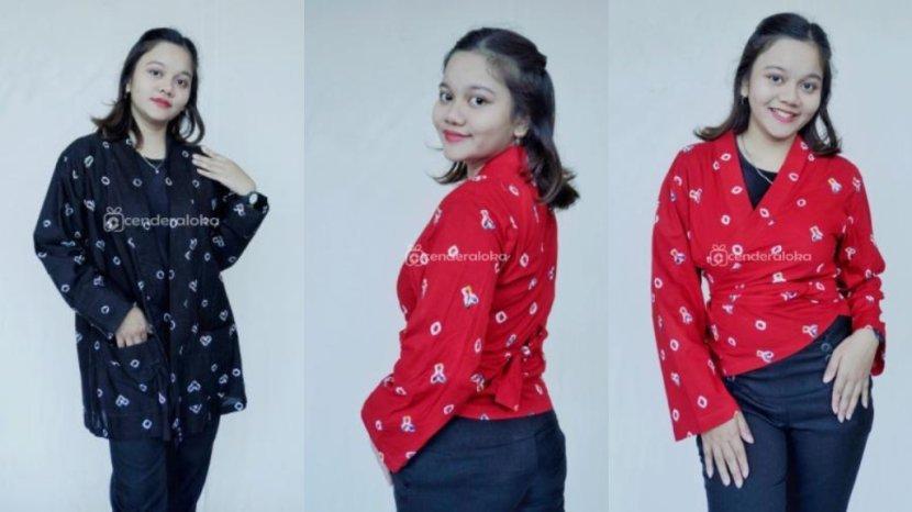 4 Rekomendasi Atasan Wanita dari Kain Jumputan, Cocok Buat Ngantor dan Hangout