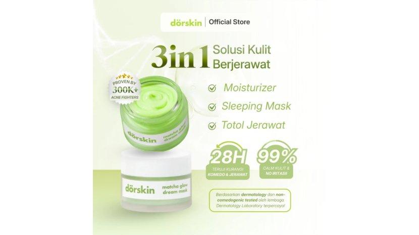 Review Dorskin Matcha Glow Dream Mask: Manfaat, Kelebihan hingga Kekurangan