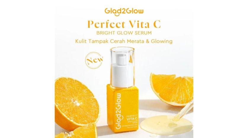 Review Glad2Glow Perfect Vita C Bright Glow Serum: Manfaat, Kelebihan Kekurangan