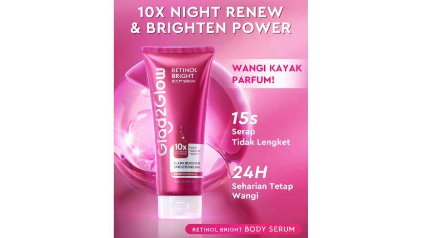 Review Glad2Glow Retinol Bright Body Serum: Manfaat, Kelebihan, hingga Kekurangan