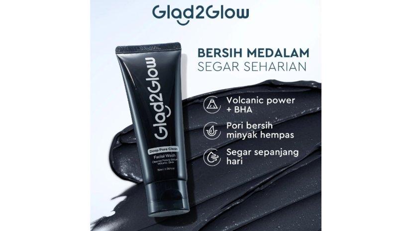 Review Glad2glow Volcanic Ash+BHA Deep Pore Clean Facial Cleanser, Bersihkan Hingga Pori-pori