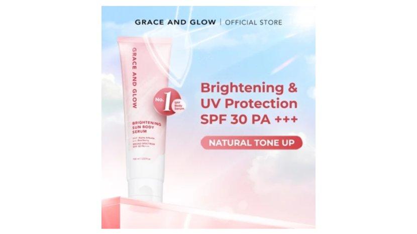 Review Lengkap Grace and Glow Brightening Sun Body Serum: Sunscreen Tubuh yang Mencerahkan