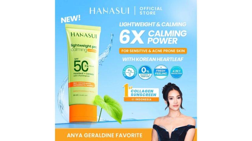 Review Hanasui Lightweight Pro Calming Sunscreen SPF 50: Manfaat, Kelebihan hingga Kekurangan