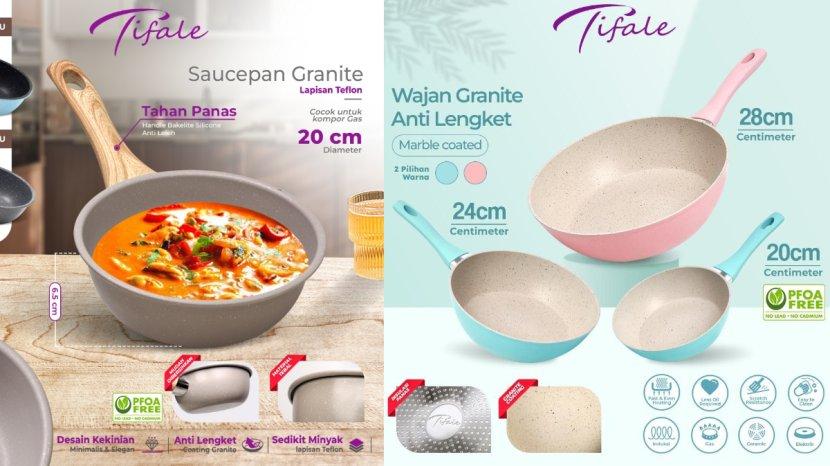 6 Rekomendasi Wajan Granit Best Seller dari Tifale, Hasil Masakan Matang Sempurna Antilengket