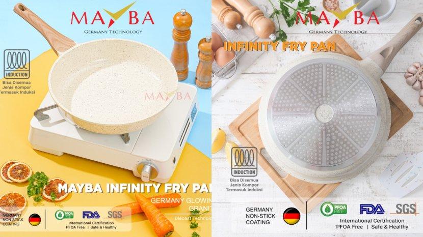 Review MAYBA Infinity Granite Creme Fry Pan dengan 11 Layer Granit dan Induction Bottom