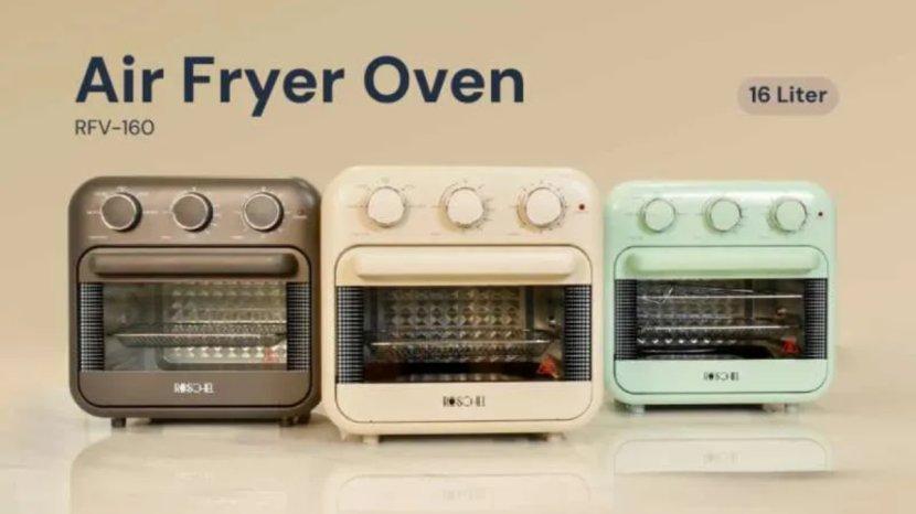 Review Roschel Air Fryer Oven With Rotisserie 16 Liter 5in1, Praktis untuk Kreasi Menu