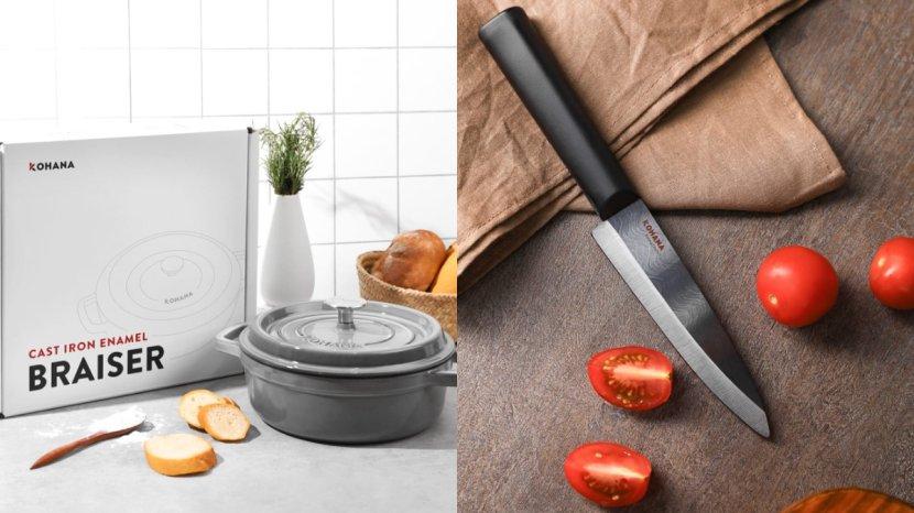 6 Rekomendasi Peralatan Dapur dari KOHANA, Termasuk Seri Pisau Tanpa Asah