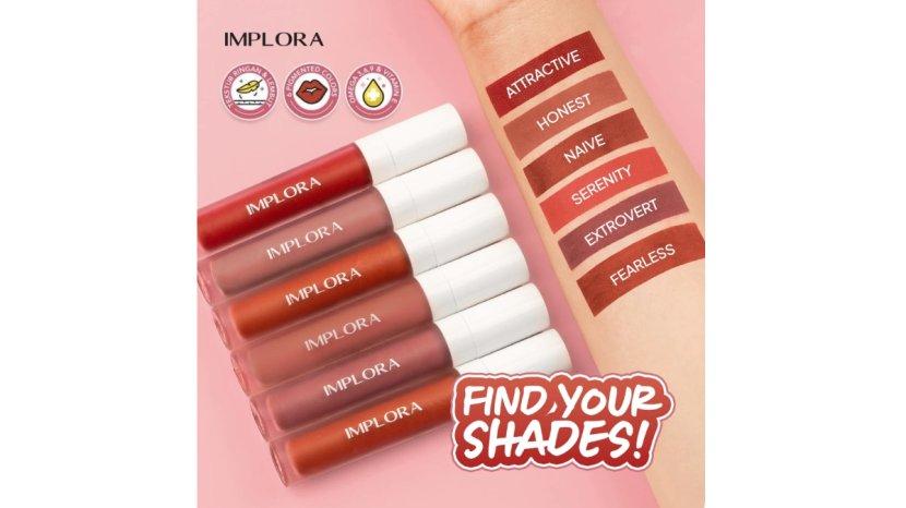 Review Implora Lip Velvet dengan 6 Pilihan Warna yang Cocok untuk Korean Look Makeup