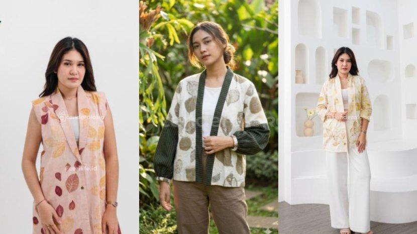 7 Rekomendasi Outer Ecoprint Cantik dari Cenderaloka, Bagus untuk Ngantor