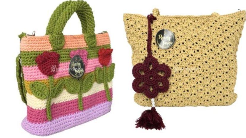 6 Rekomendasi Tote Bag Rajut 100 Persen Handmade dari Cenderaloka
