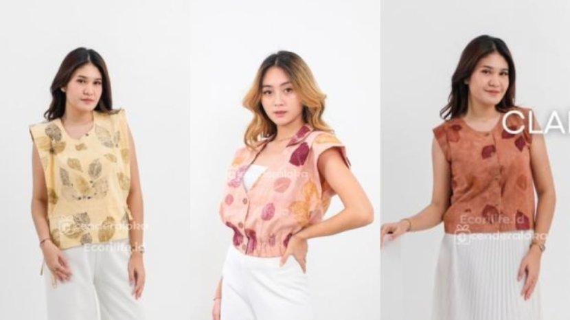 4 Rekomendasi Vest Wanita Ecoprint dari Cenderaloka, Motif Eksklusif