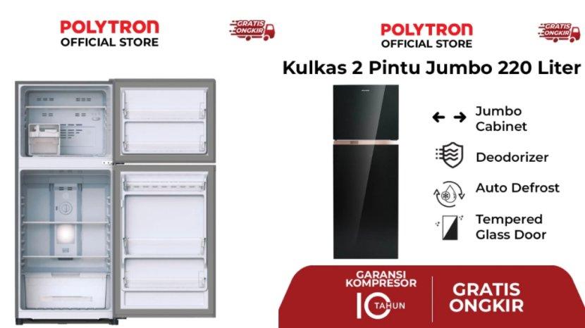 Review Lengkap Kulkas Polytron Belleza Jumbo PRW 23MNX, Kelebihan dan Kekurangan