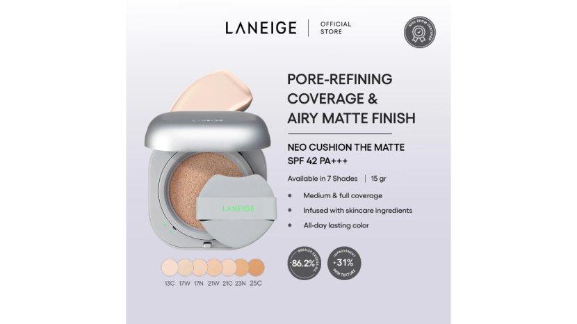 Review LANEIGE Neo Cushion The Matte SPF 42 PA: Manfaat, Kelebihan, Kekurangan