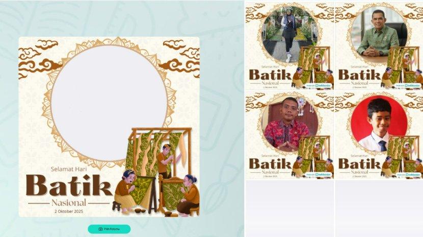 9 Link Twibbon Hari Batik Nasional 2025 yang Punya Desain Terbaik untuk Story WA dan Instagram