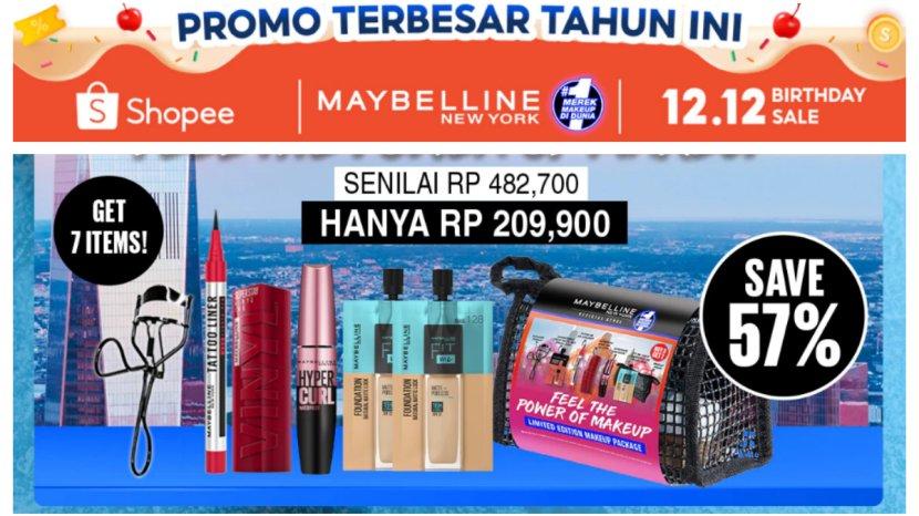 MAYBELLINE Spesial Harbolnas 12.12, Ini 25 Daftar Produknya yang Diskon Menarik