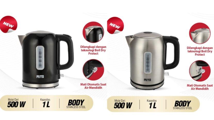 Review Lengkap Teko Listrik Low Watt MiTO K500: Harga Terbaru, Kelebihan hingga Kekurangan