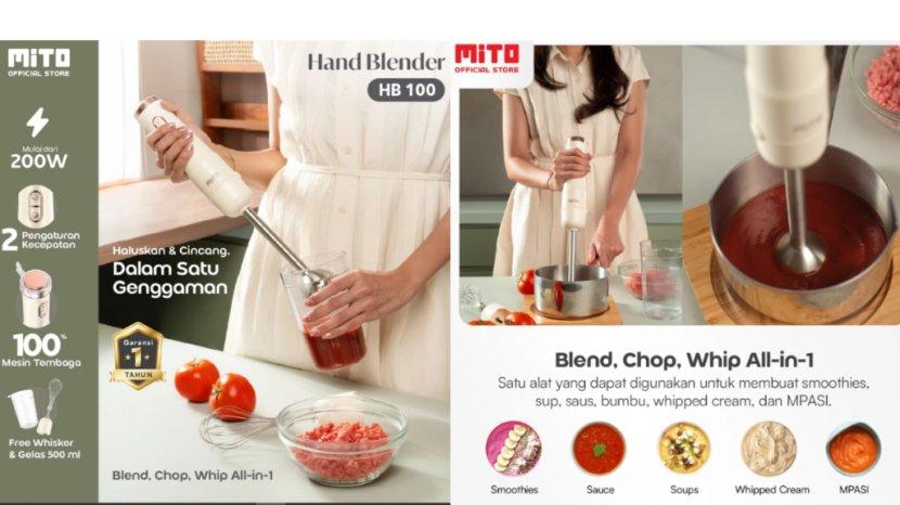 Review Lengkap Hand Blender MiTO HB100 2 in 1: Harga Terbaru, Kelebihan hingga Kekurangan