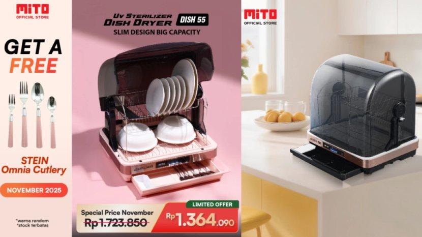 Review Lengkap MiTO UV Sterilizer Dish Dryer DISH55: Harga Terbaru, Kelebihan hingga Kekurangan