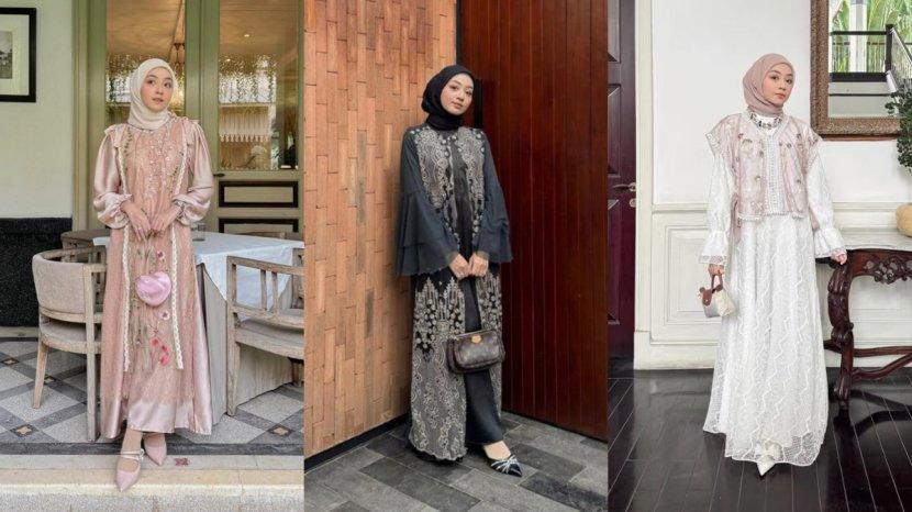 5 Tampilan Lebaran dengan Dress Brokat ala Selebgram Meirani Amalia
