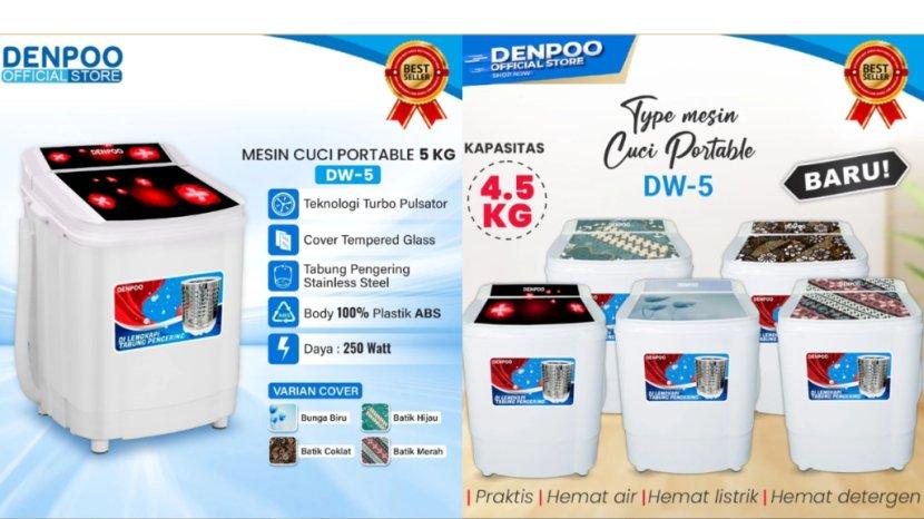 Review Lengkap Mesin Cuci Denpoo DW-5 yang Harganya di Bawah 1 Juta: Kelebihan hingga Kekurangan