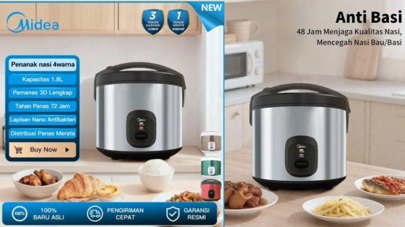 Review Lengkap Midea Magic Com 1.8 Liter MB-YJ5030ID: Harga Terbaru, Kelebihan hingga Kekurangan