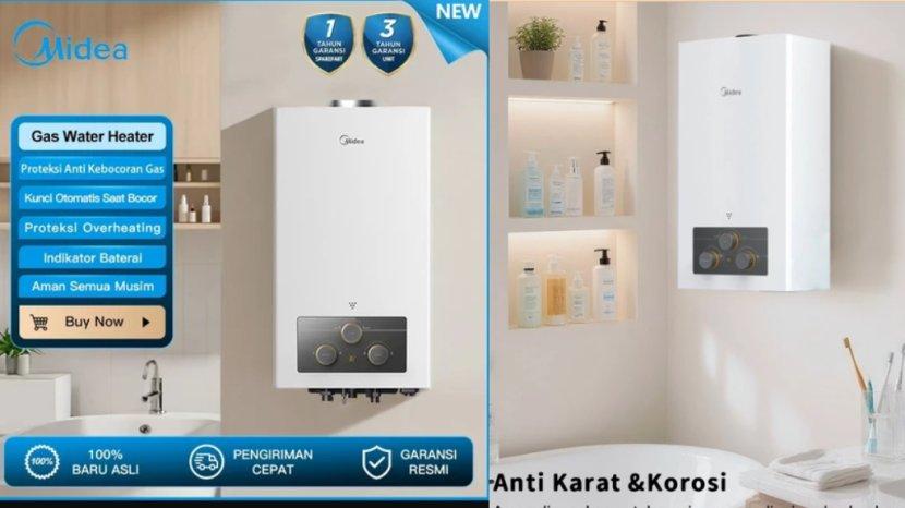 Review Lengkap Midea Gas Water Heater: Spesifikasi, Keunggulan, hingga Kekurangannya