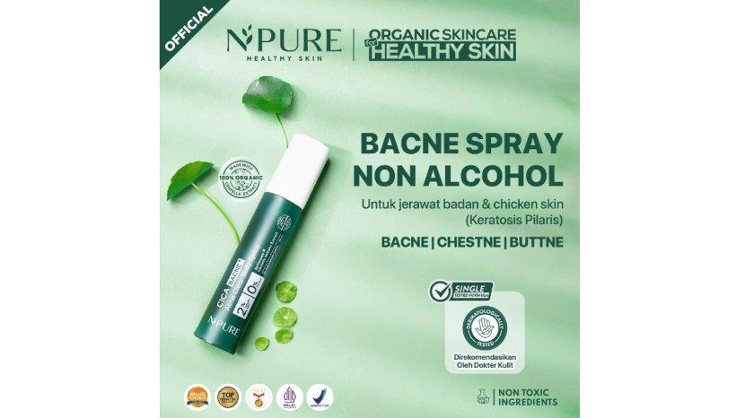 Review NPURE Bacne Spray yang Ampuh Sembuhkan Jerawat Punggung dan Badan