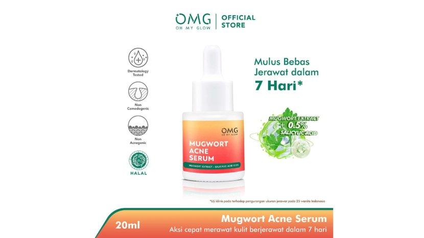 Review Lengkap OMG OH MY GLOW Mugwort Acne Serum: Manfaat, Kelebihan, hingga Kekurangan