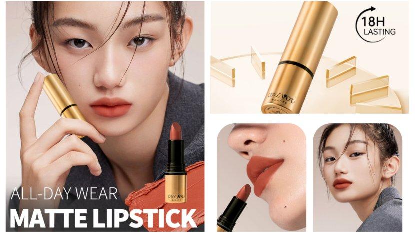 Review ONLYOU All-Day Wear Powdery Matte Lipstick, Hasil Cantik dan Nggak Bikin Bibir Kering